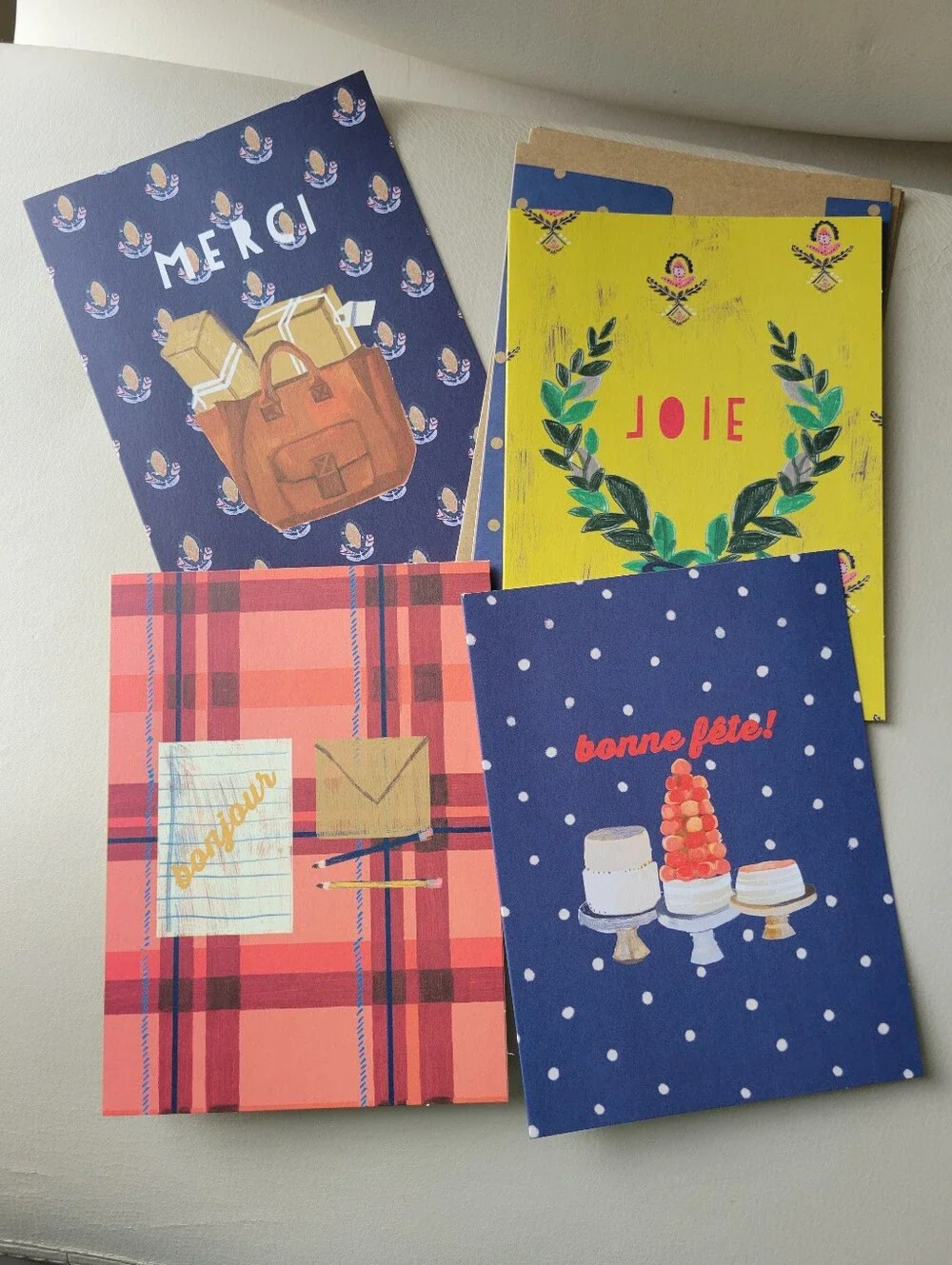 Joie du Jour Notecards 16ct NWT/NIB Cat Seto Art ~ All Occasion Greeting Cards